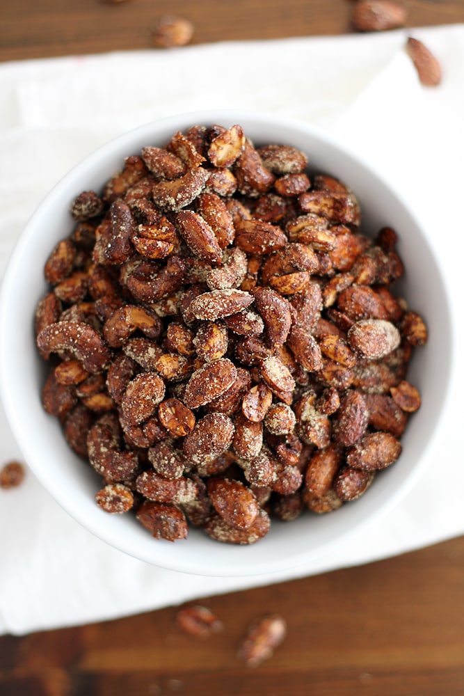 bowl of Moroccan spiced nuts