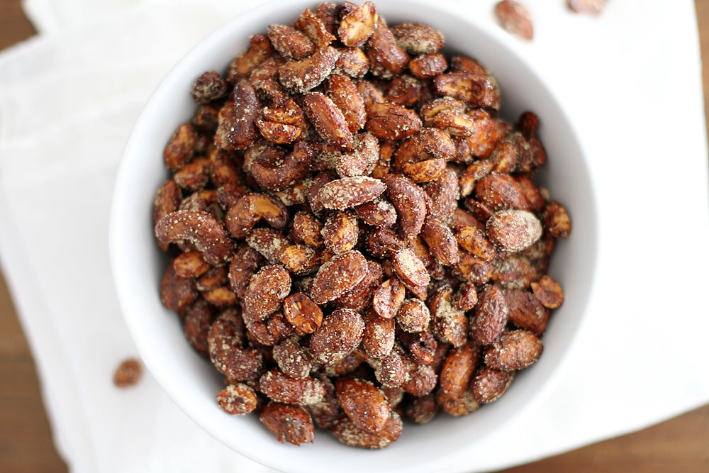 bowl of Moroccan spiced nuts