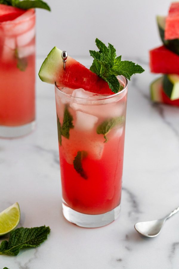 watermelon mojitos on a surface